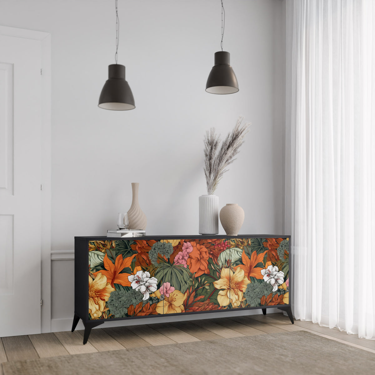 RADIANT FLORA 3-Door Sideboard