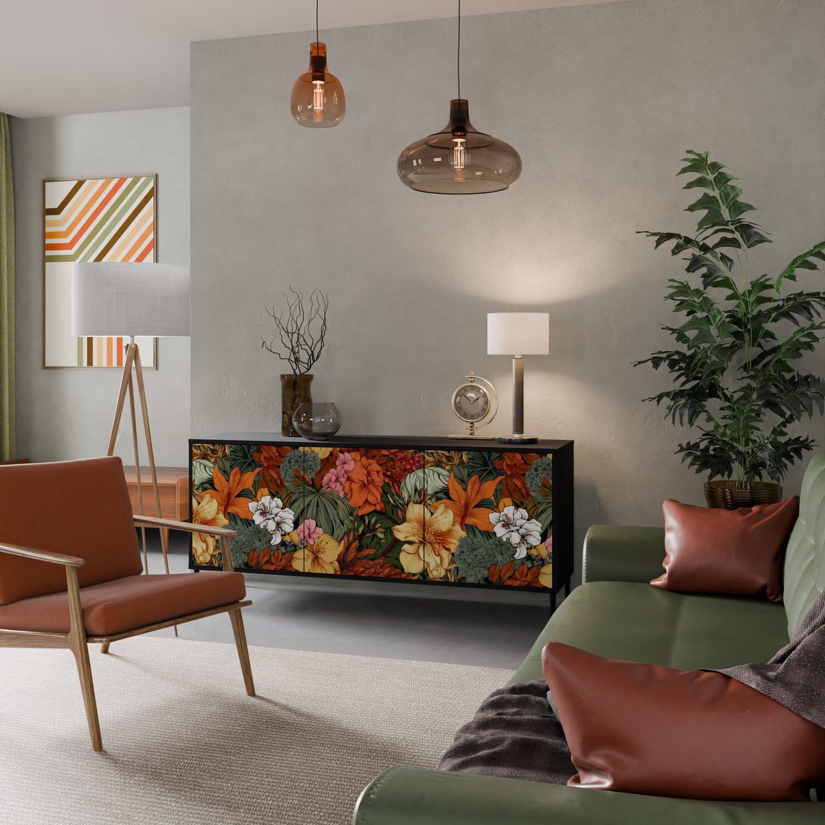 RADIANT FLORA 3-Door Sideboard