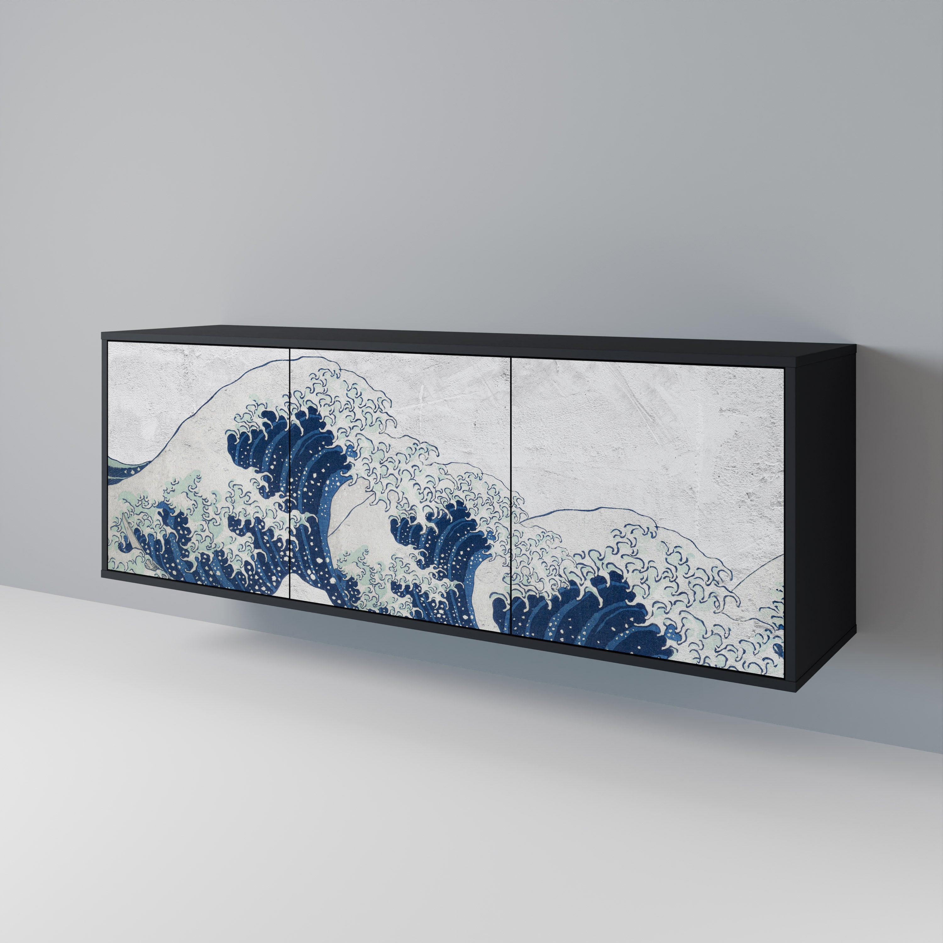THE GREAT WAVE AT KANAGAWA Aparador de 3 Puertas