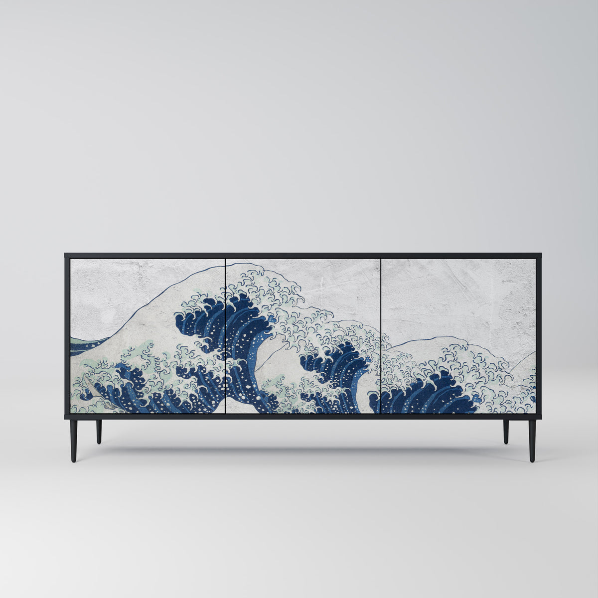 THE GREAT WAVE AT KANAGAWA Aparador de 3 Puertas