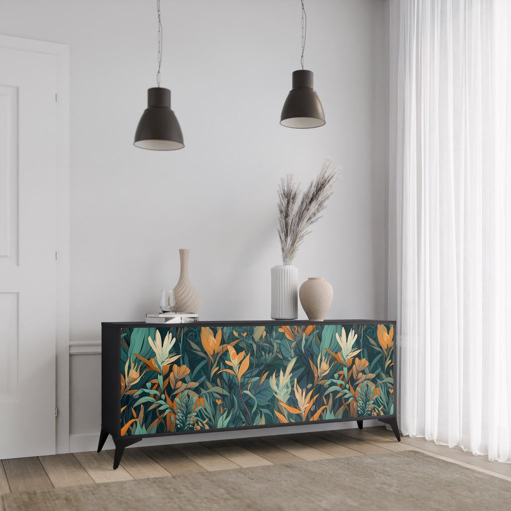 FLORAL SERENITY 3-Door Sideboard