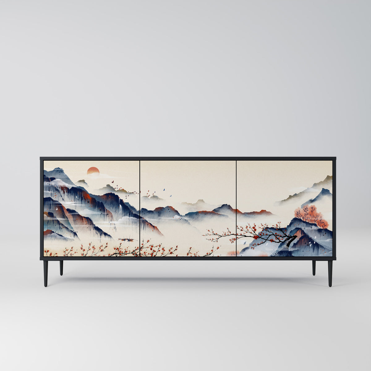 JAPANESE LANDSCAPE Aparador de 3 Puertas