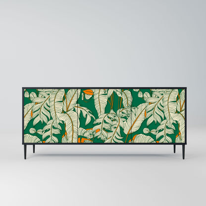 Credenza a 3 ante VERDANT PLEASURES in finitura nera