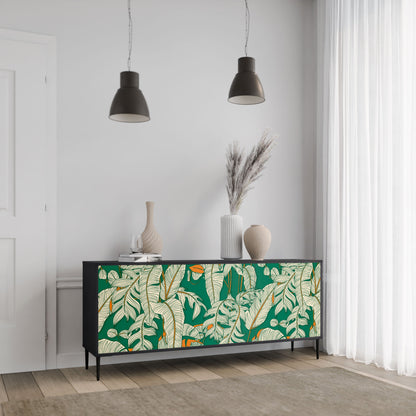 Credenza a 3 ante VERDANT PLEASURES in finitura nera