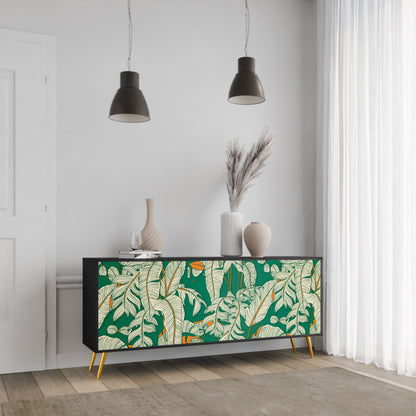 Credenza a 3 ante VERDANT PLEASURES in finitura nera