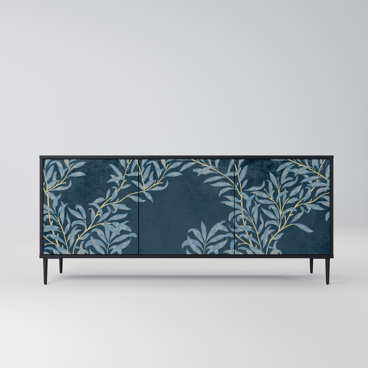 BLUE LEAVES 3-türiges Sideboard
