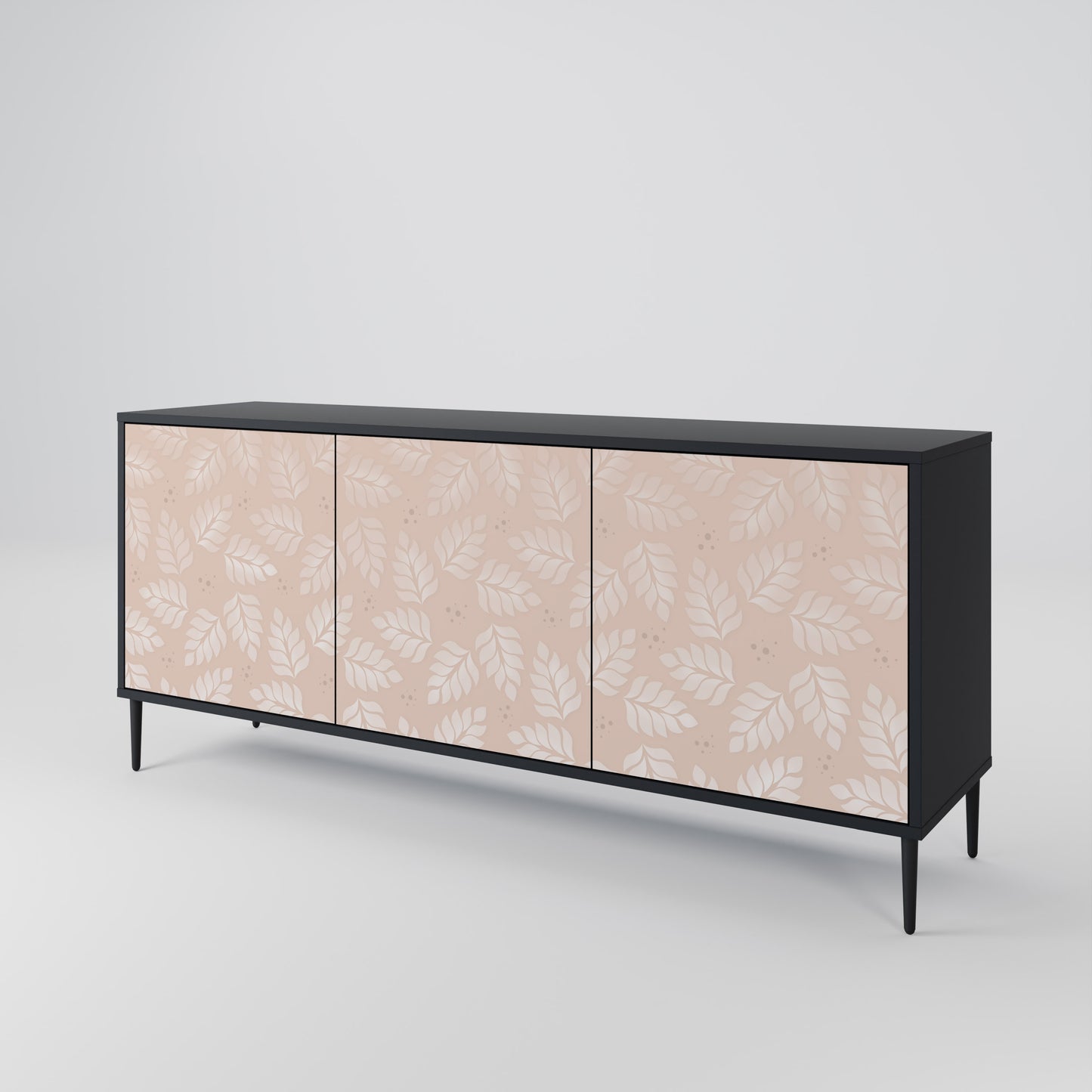 LEAVES ON BEIGE Třídveřová komoda