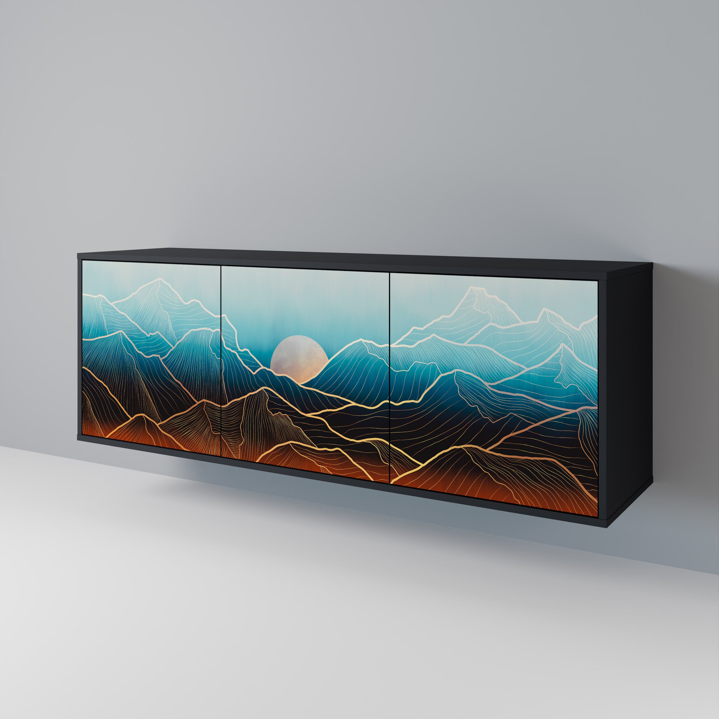 LUNAR SECRETS Aparador de 3 Puertas