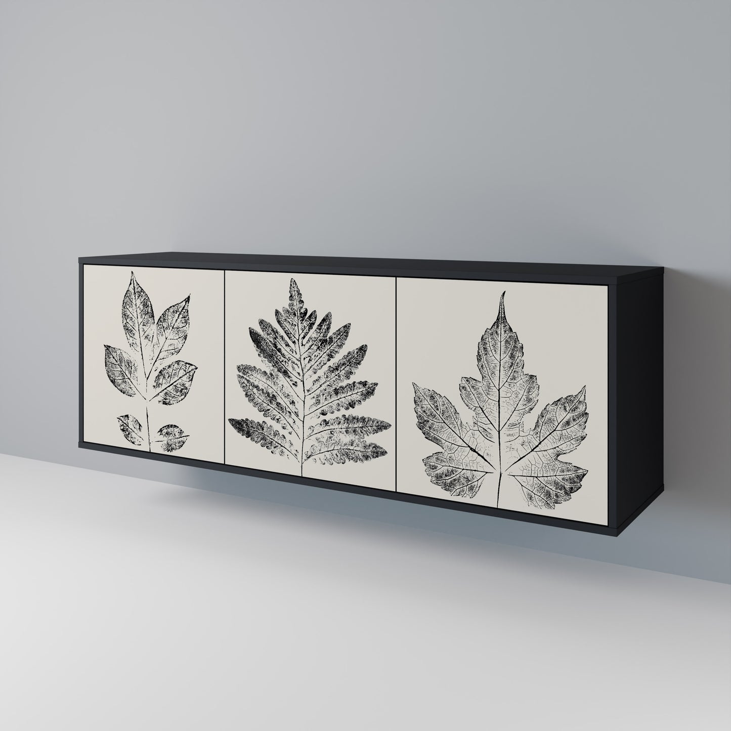 LEAFY STAMPS Třídveřová komoda