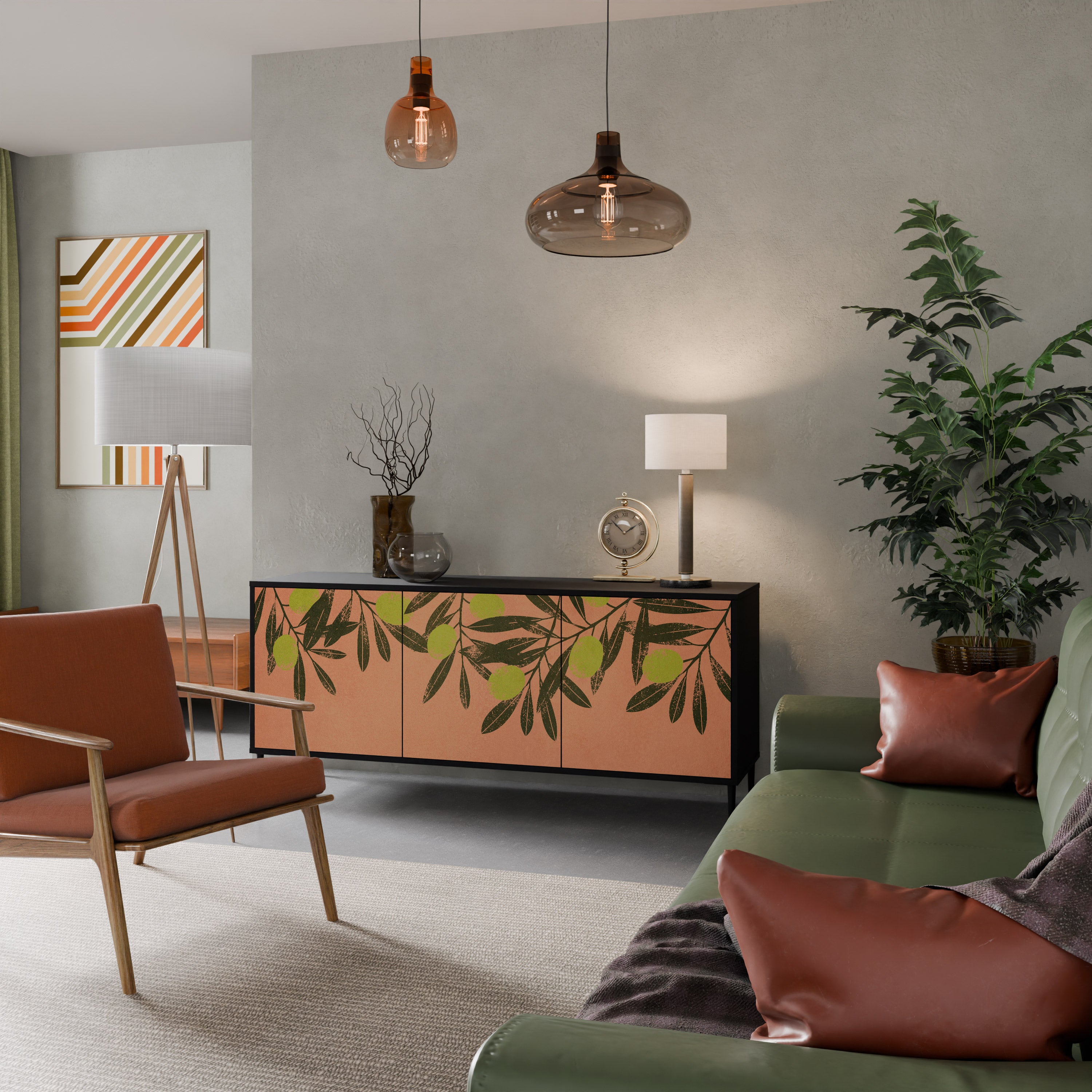 JUICY OLIVES Skänk med tre dörrar