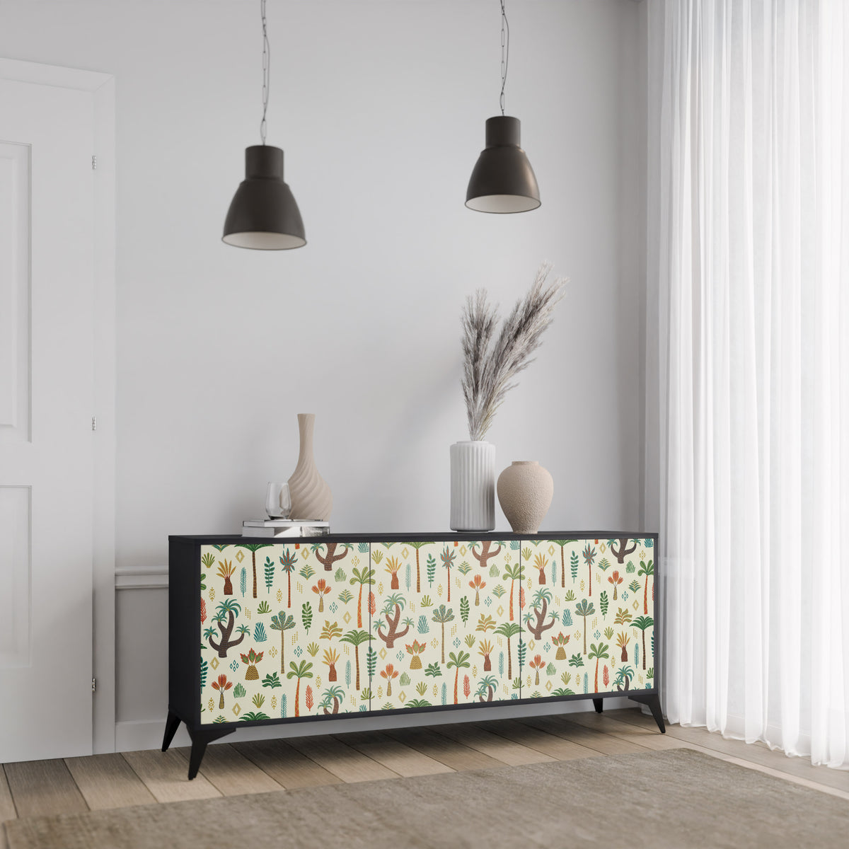 PALM SPRING Skänk med tre dörrar