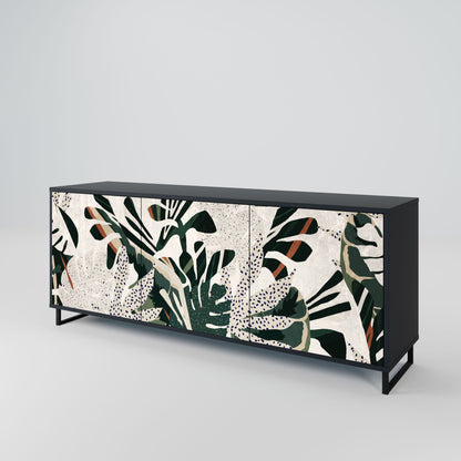 VERDURE FORMATION 3-Door Sideboard in Black Finish