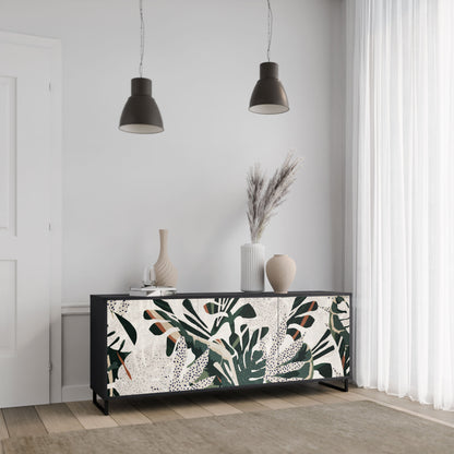 VERDURE FORMATION 3-Door Sideboard in Black Finish