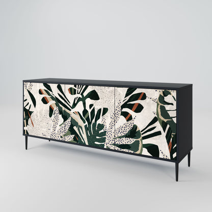 VERDURE FORMATION 3-Door Sideboard in Black Finish