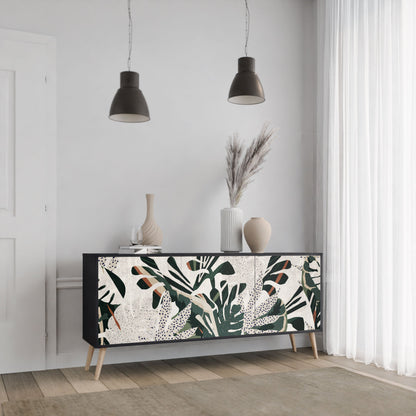 VERDURE FORMATION 3-Door Sideboard in Black Finish