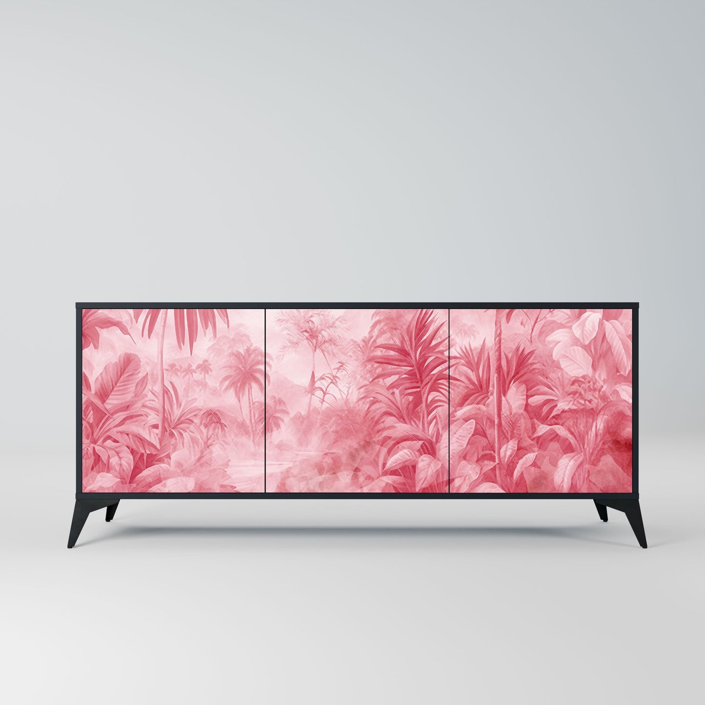 SWEET TROPICS 3-Door Sideboard in Black Finish