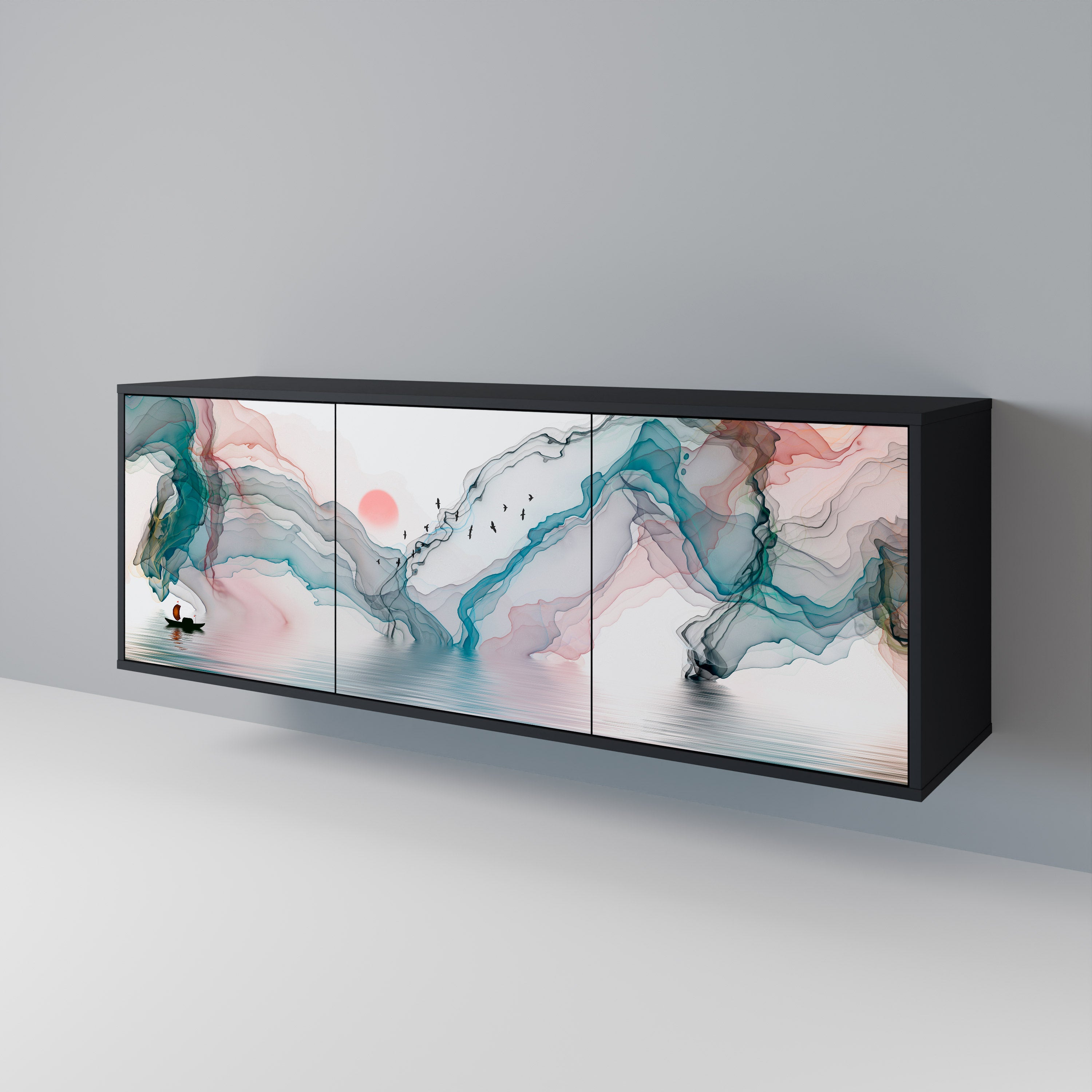 VELVET CROSSING Aparador de 3 Puertas