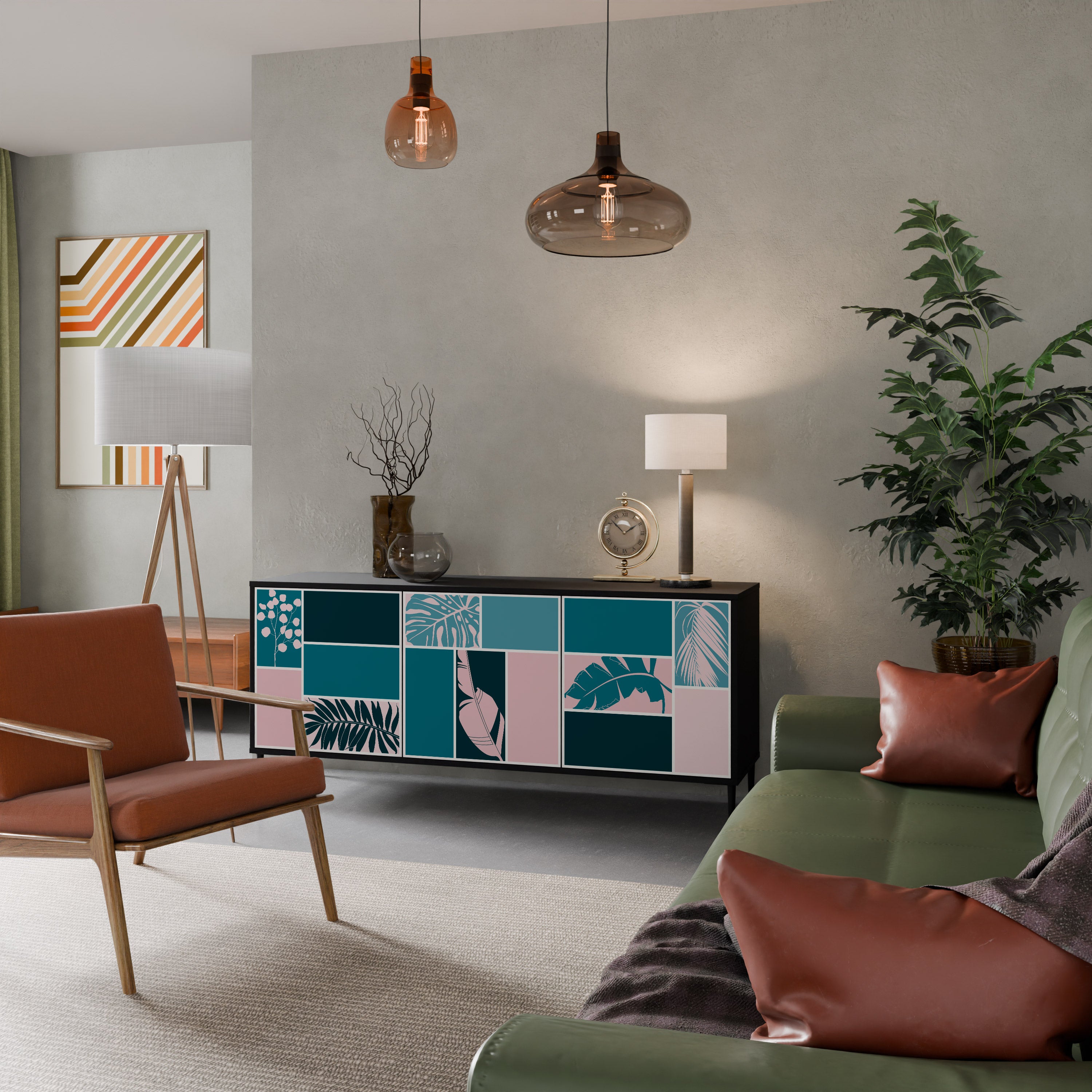 COMBINATION OF SHAPES Aparador de 3 Portas