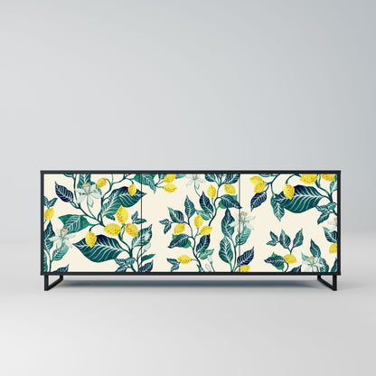 Credenza LEMON TREE a 3 ante in finitura nera