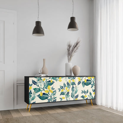 Credenza LEMON TREE a 3 ante in finitura nera