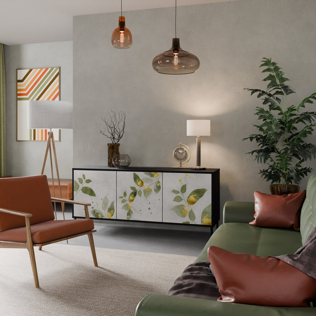 ELEGANT BOTANICS Aparador de 3 Puertas