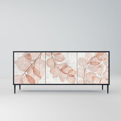 Credenza AUTUMN FRAGILITÀ a 3 ante in finitura nera