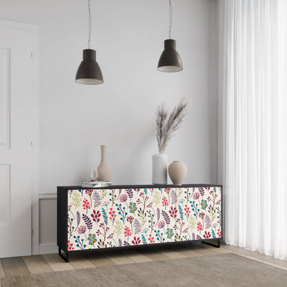 Credenza AUTUMN SUNDRIES a 3 ante in finitura nera