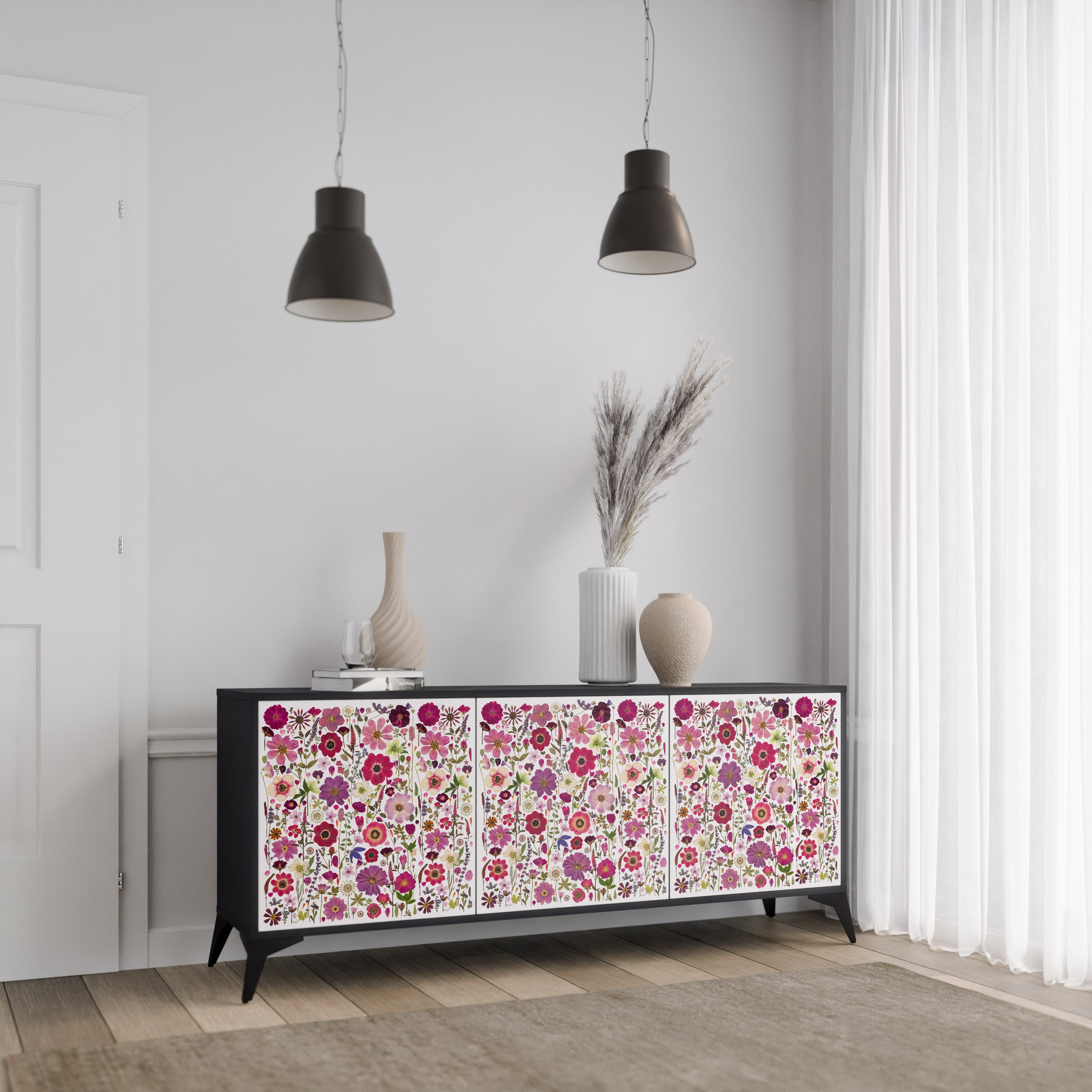PETAL GARDEN 3-Door Sideboard