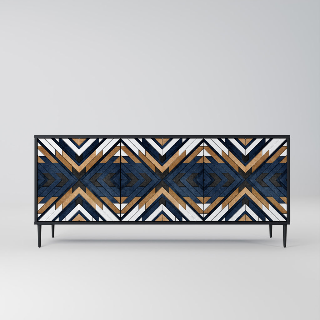 ARTFUL GEOMETRY 3-Door Sideboard