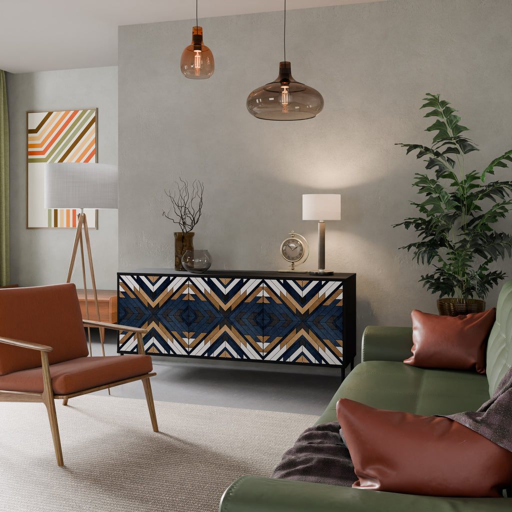 ARTFUL GEOMETRY 3-Door Sideboard