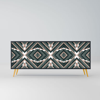 Credenza DIMENSION DELIGHTS a 3 ante in finitura nera