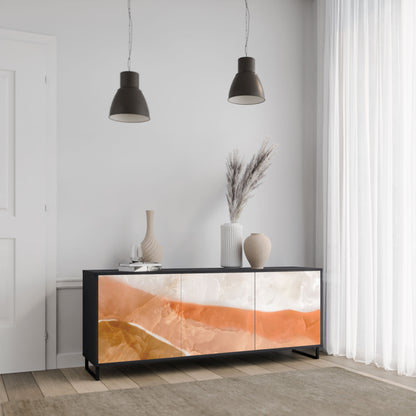 Credenza a 3 ante SANDHILLS SPLENDOUR in finitura nera