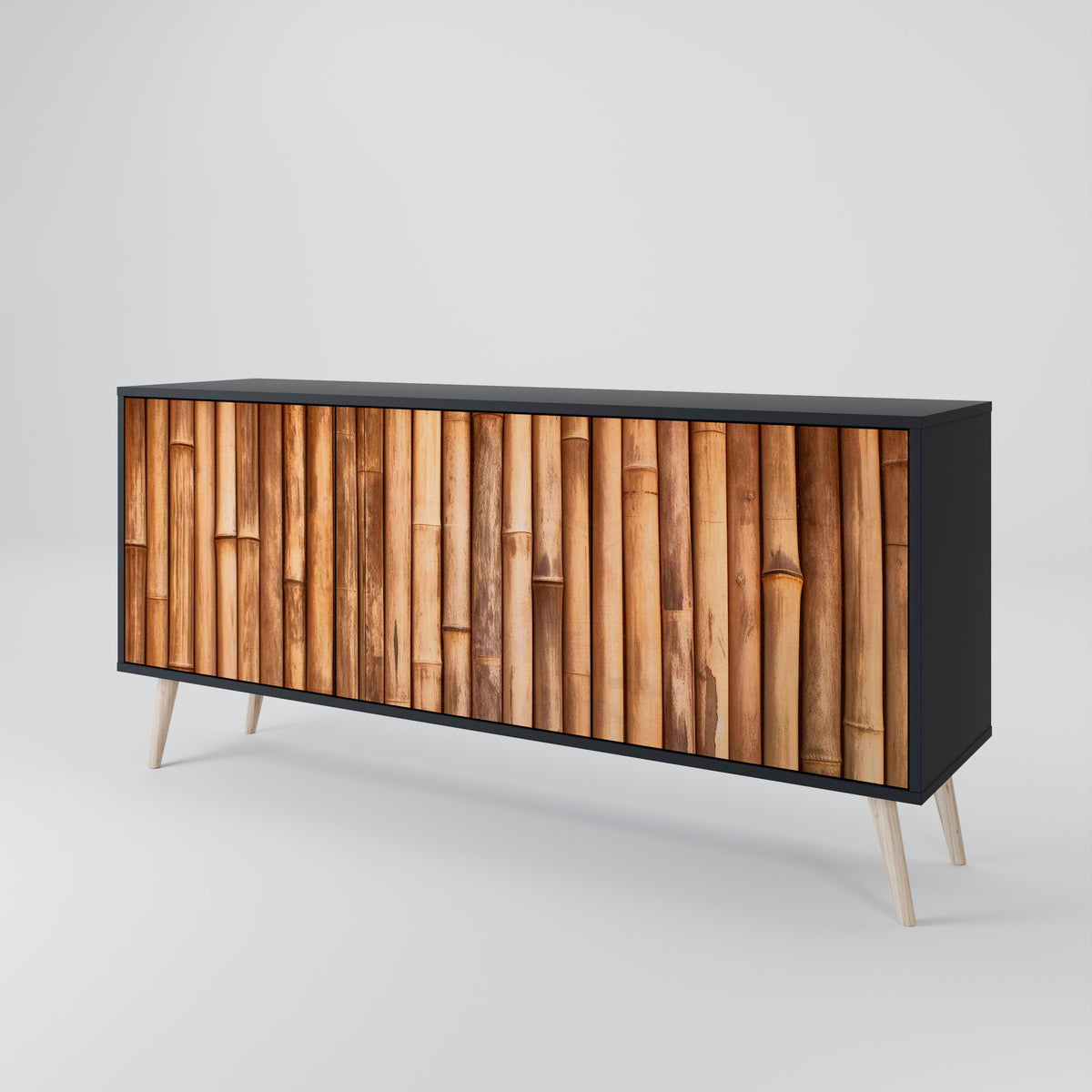 NATURAL WOOD Skänk med tre dörrar