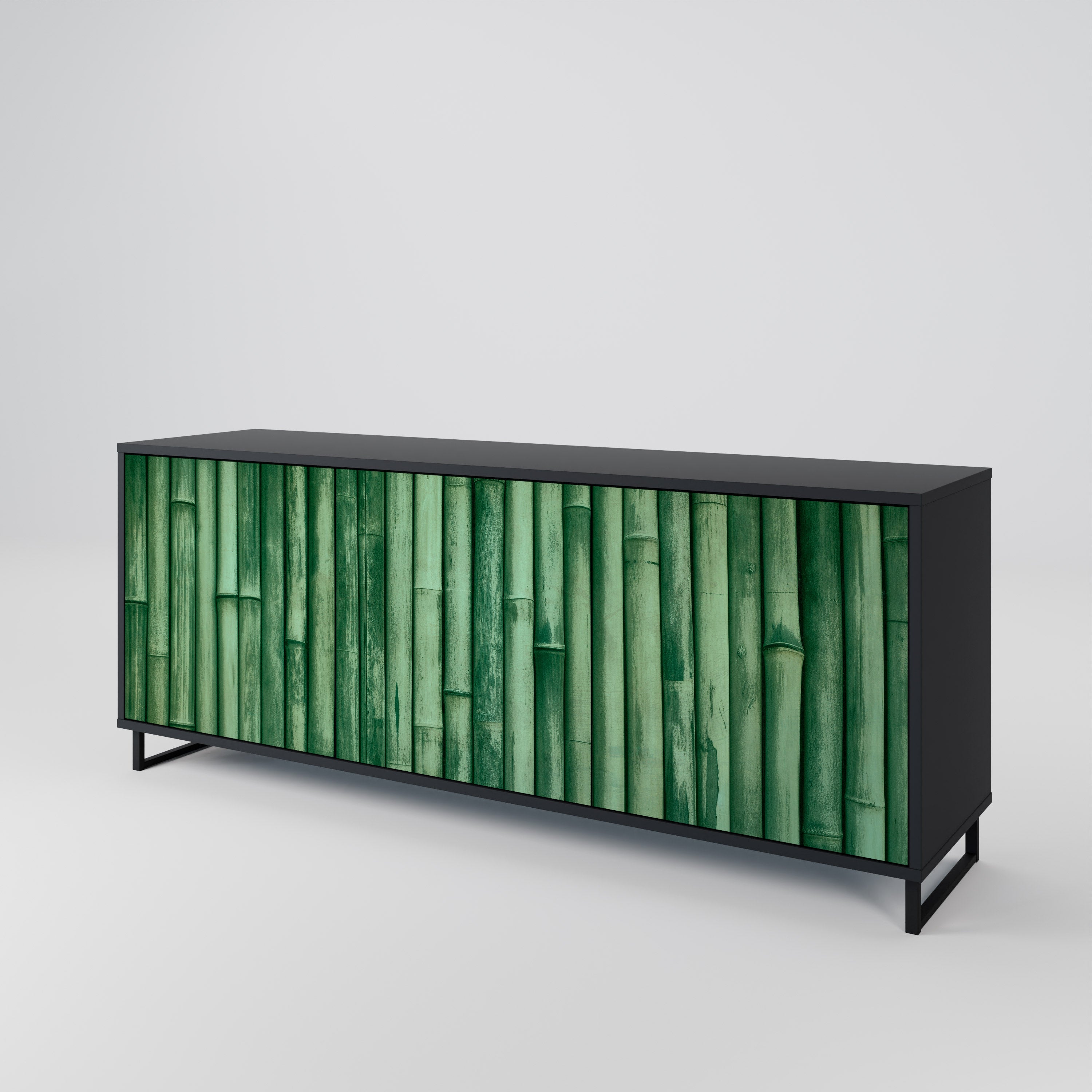 NATURAL GREEN 3-Door Sideboard