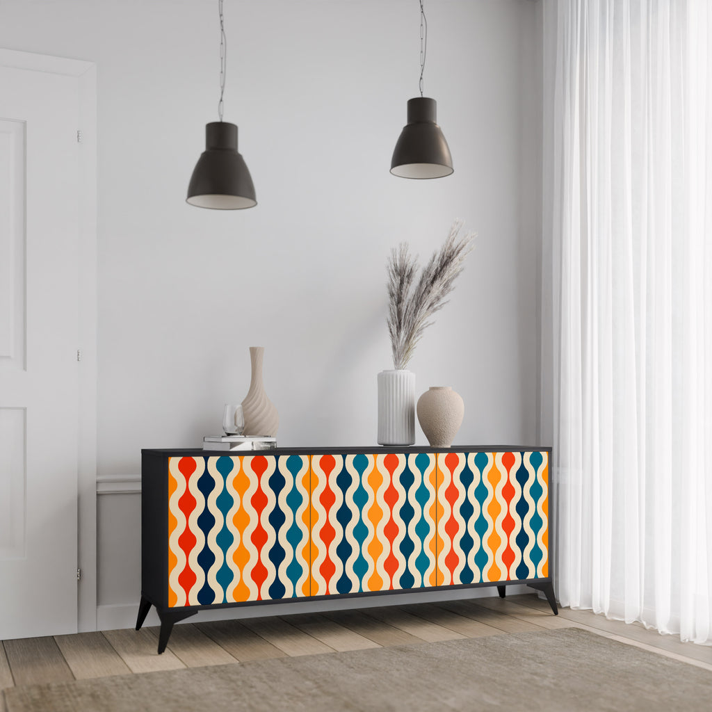COLORFUL NOSTALGIA 3-Door Sideboard