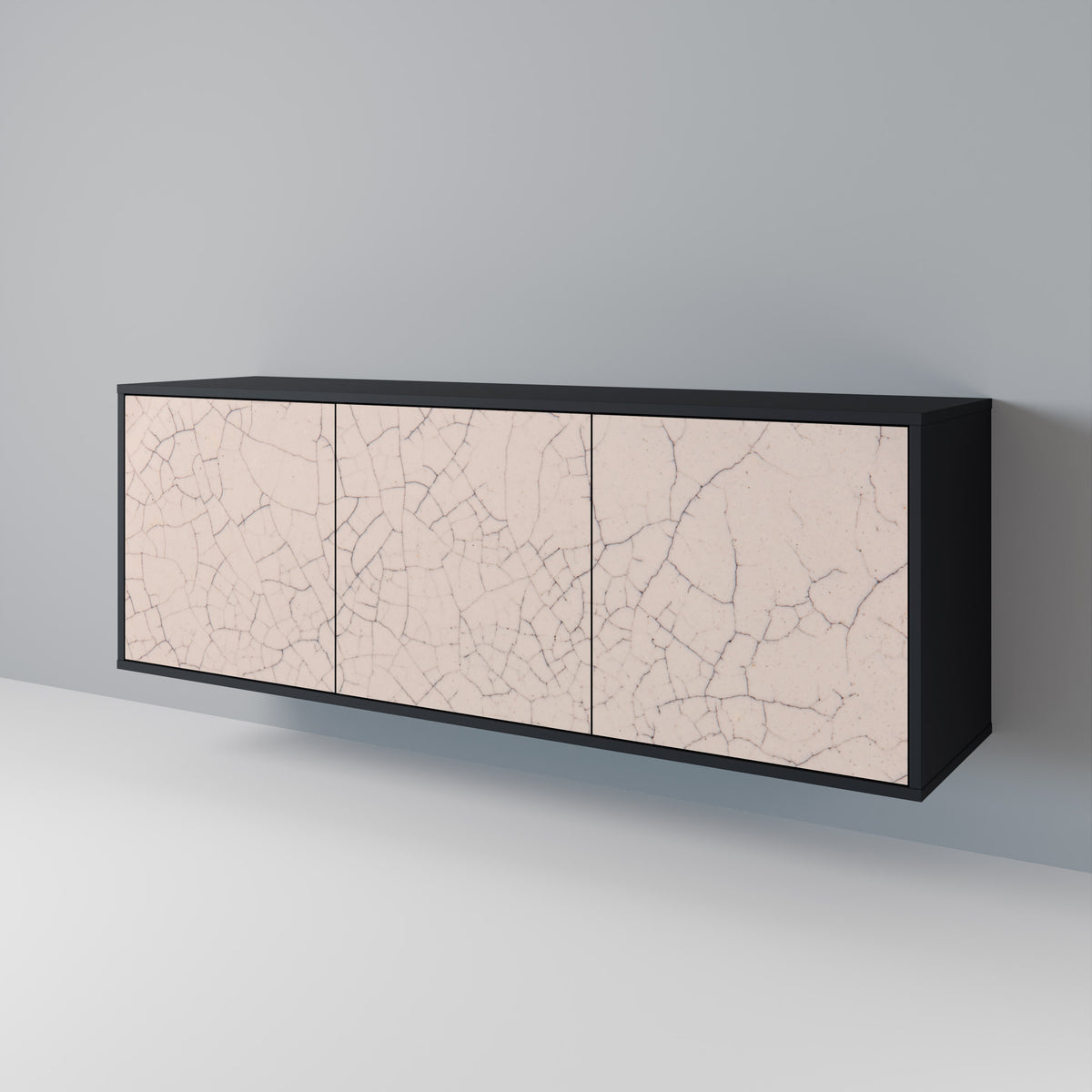 CERAMIC TEXTURE Skänk med tre dörrar