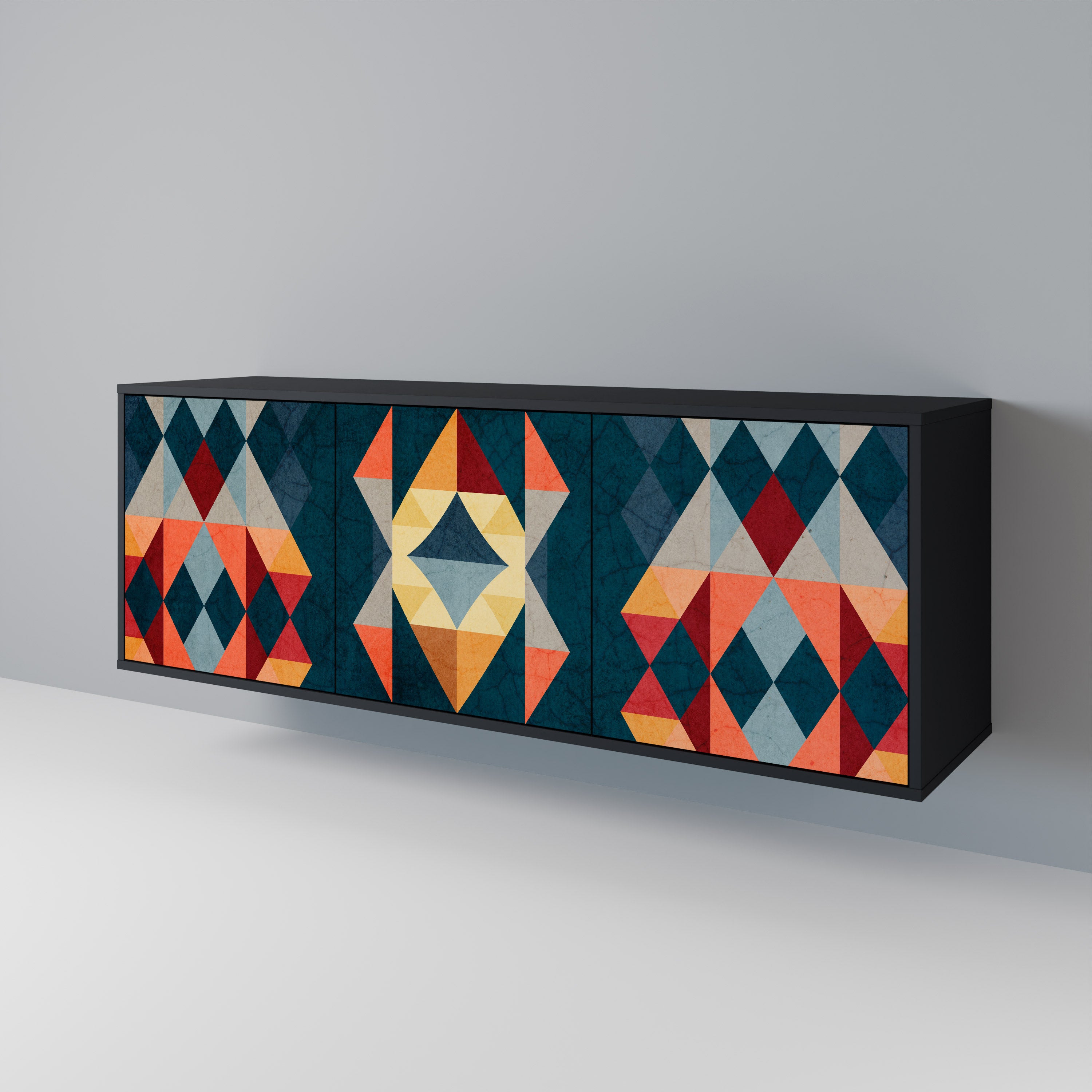 CRACKED ILLUSION 3-Door Sideboard