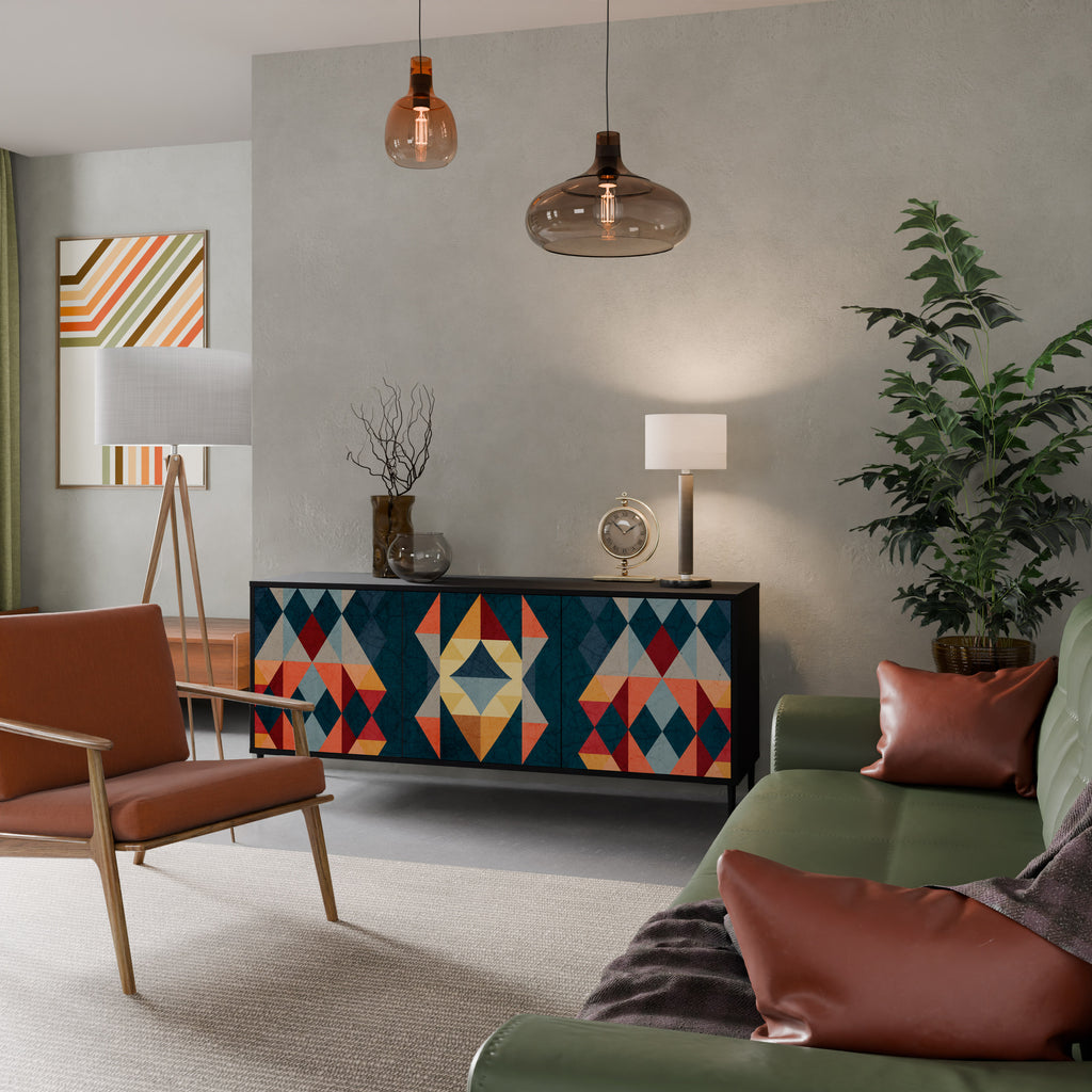 CRACKED ILLUSION 3-Door Sideboard