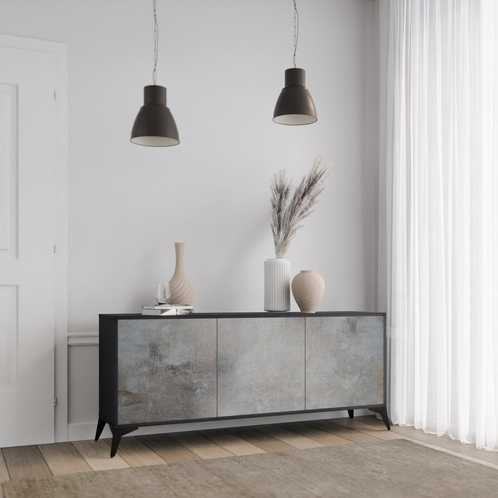 CONCRETE WALL 3-Door Sideboard
