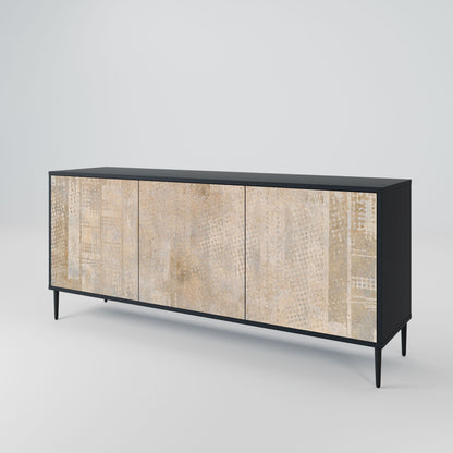 ERRORE SCHERMO Credenza a 3 ante in finitura nera