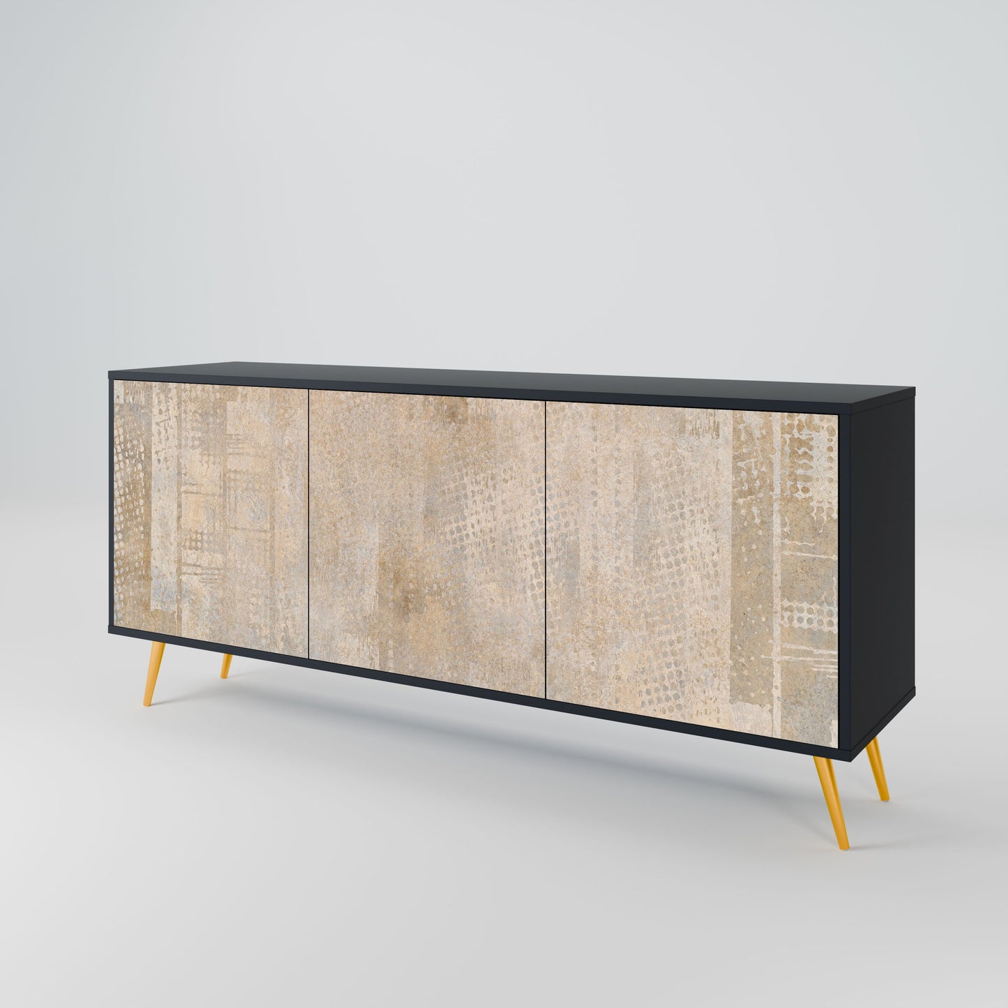 ERRORE SCHERMO Credenza a 3 ante in finitura nera