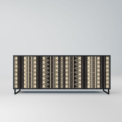 AZTEC 3-Door Sideboard in Black Finish