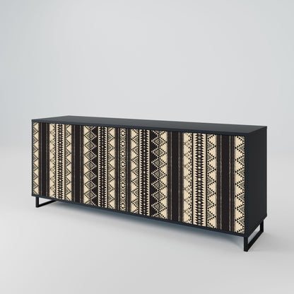 AZTEC 3-Door Sideboard in Black Finish