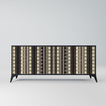 AZTEC 3-Door Sideboard in Black Finish