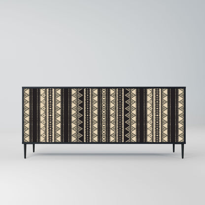 AZTEC 3-Door Sideboard in Black Finish