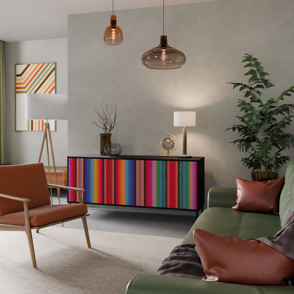 ETHNIC MEXICAN 3-Door Sideboard