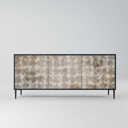 Credenza a 3 ante SLIGHTLY BLURRED in finitura nera