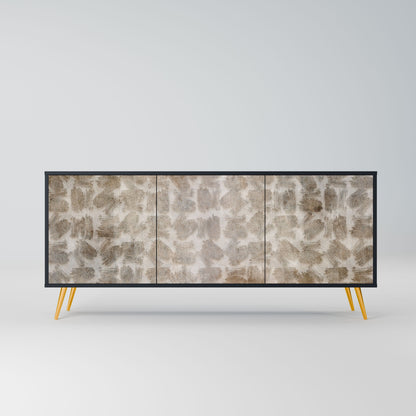 Credenza a 3 ante SLIGHTLY BLURRED in finitura nera