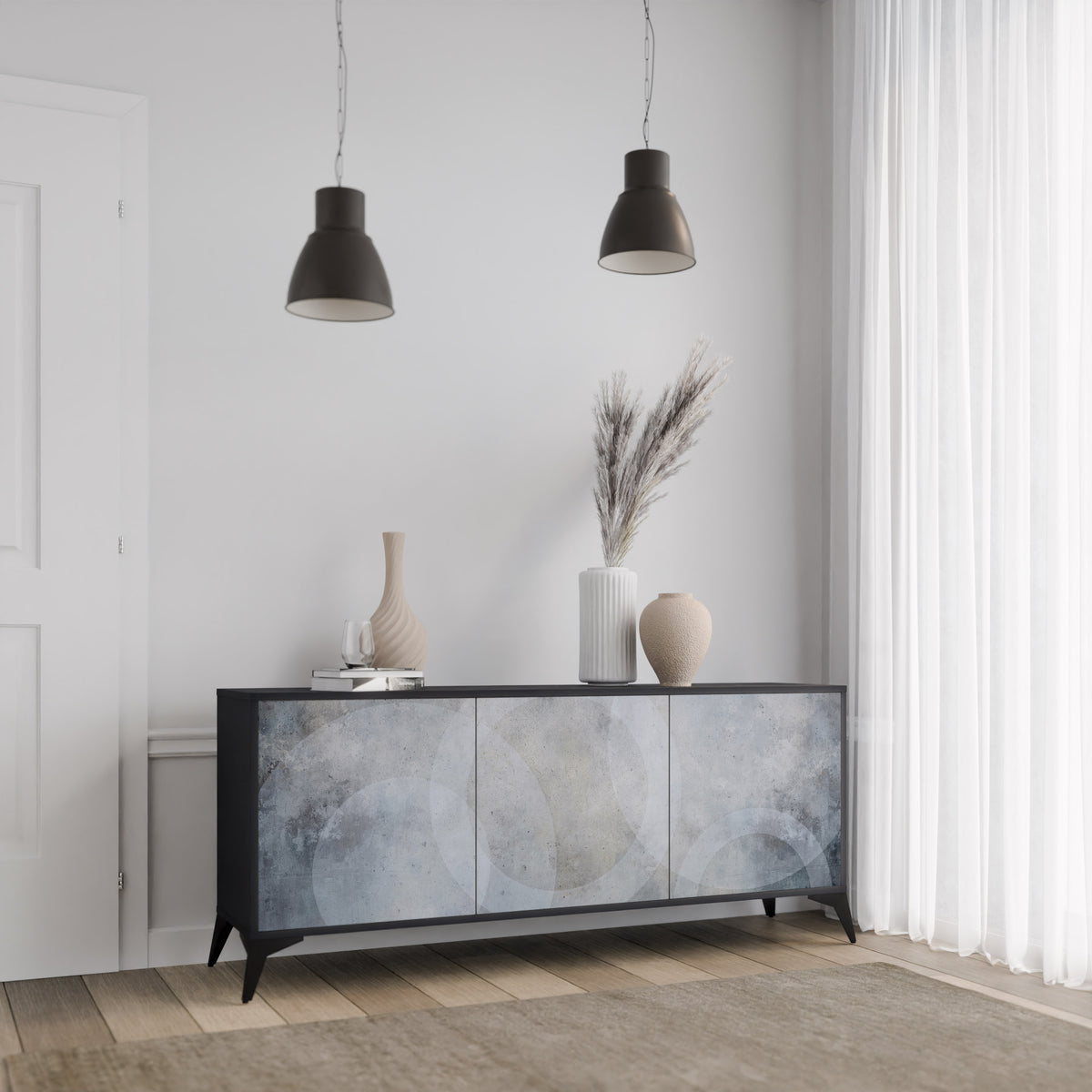 MUTED ARC 3-Door Sideboard