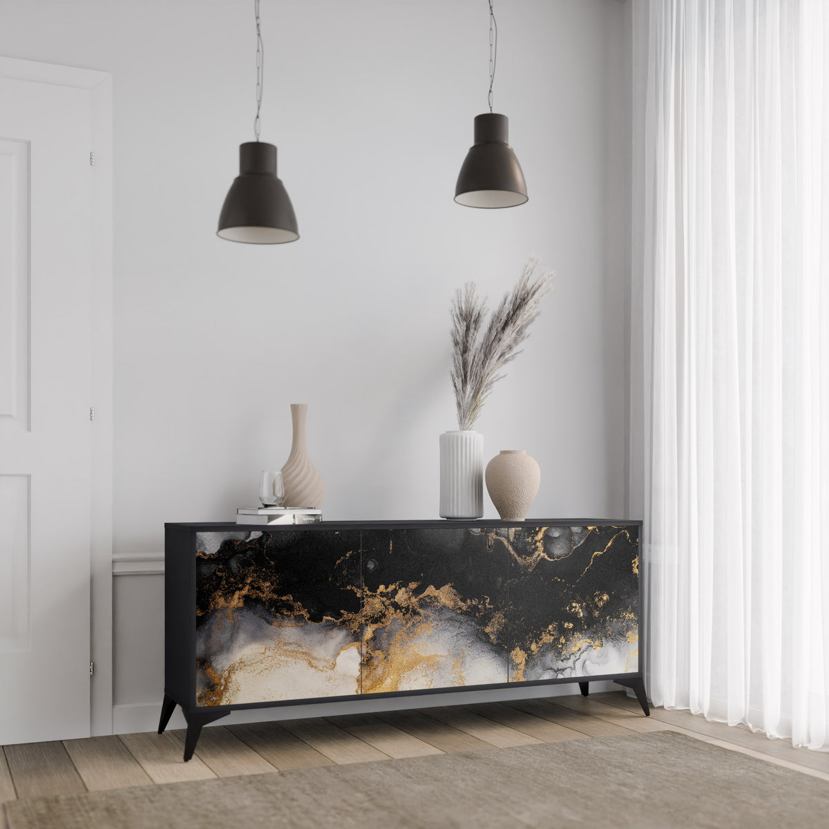 MARBLE OF TOMMORROW Aparador de 3 Portas